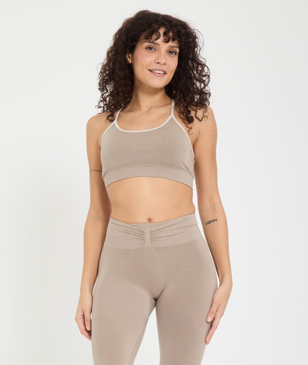Brassière Voile, coloris Cacao