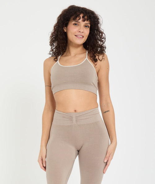 Brassière Voile, coloris Cacao